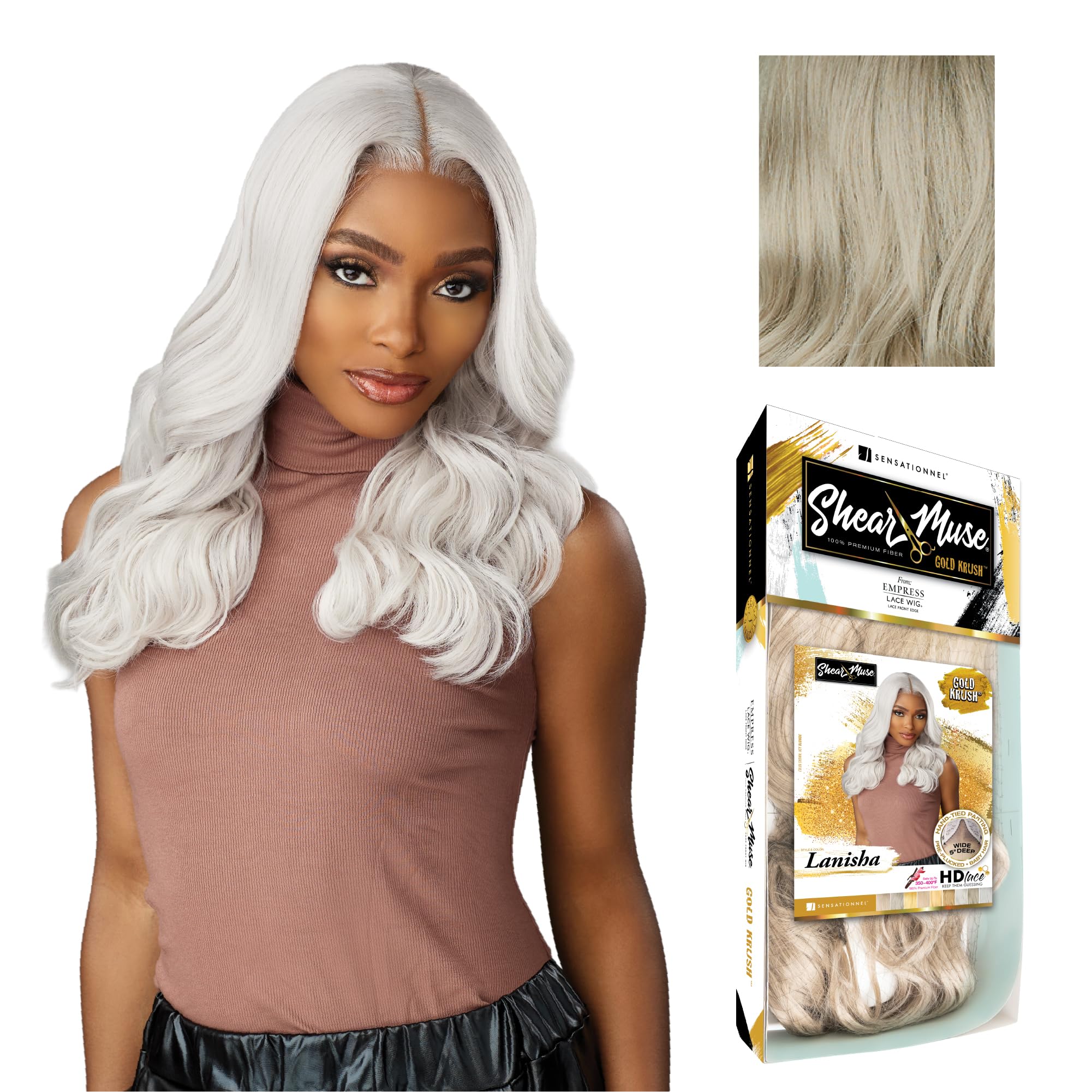 Amazon.com : Sensationnel Shear Muse Gold Krush Lacewig - Lanisha