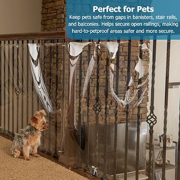 Cardinal Gates KS5 Clear Banister Shield, 5 ft
