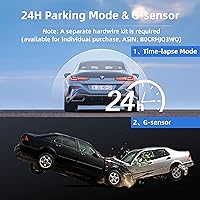 Vista 4 de Miofive Dash Cam Car Front Rear 4K+4K WiFi Bluetooth Dash Cam with 64GB SD Card, Dual Car Camera with Parking Monitoring, Super Night Vision, HDR