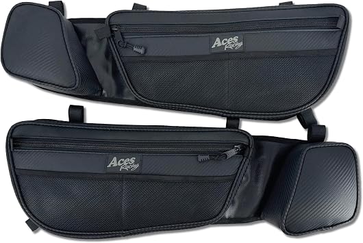AAAA Aces Racing Door Bags Compatible with Canam X3 2017+ DS Turbo RR R XRS XRC With Knee Pad Front or 2 Seat