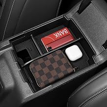 Center Console Organizer Tray for 2025 Ford Bronco 4 Door Full Size with Non-Slip Mat Center Console Organizer Compatible with Ford Bronco Accessories Not for 2-Door and Bronco Sport