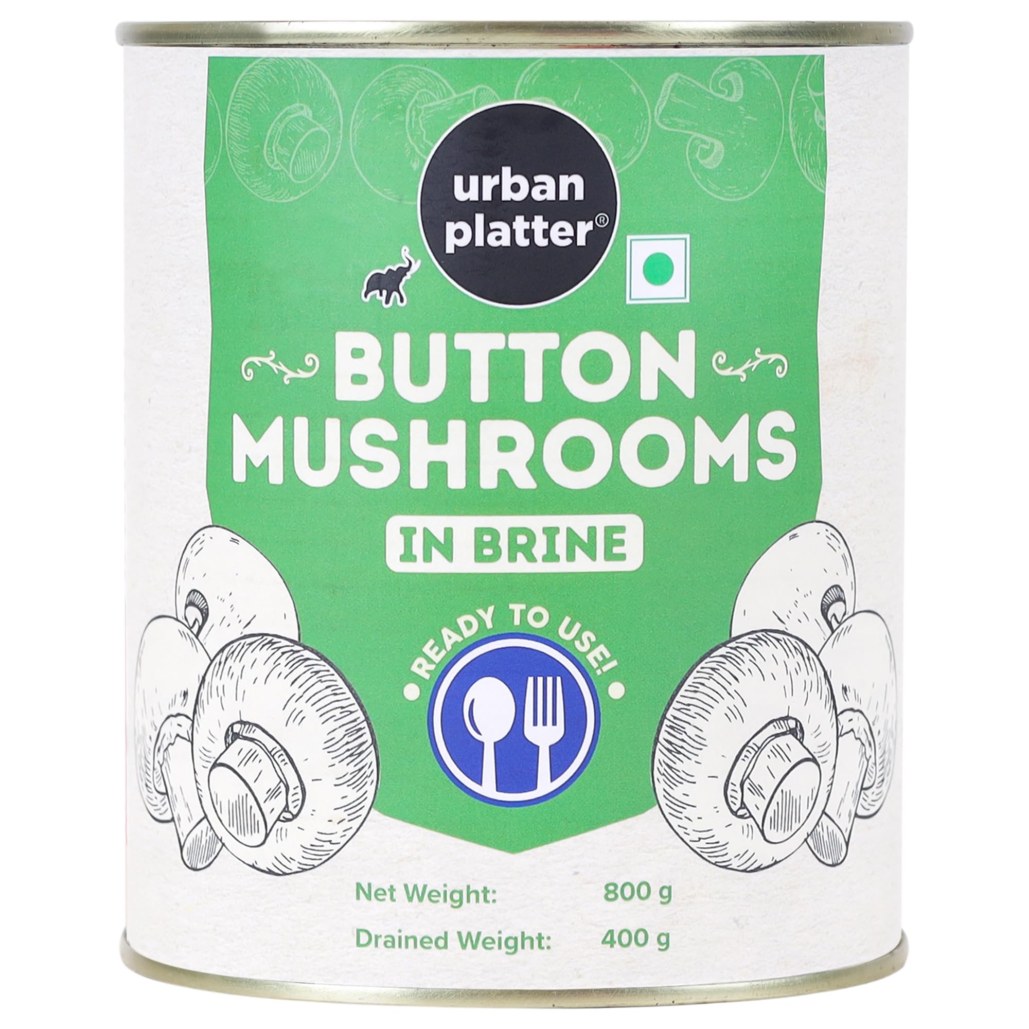 Urban Platter Whole Button Mushrooms, 800g (Drained Weight 400g) (B08L9B56RM) Amazon Price History, Amazon Price Tracker