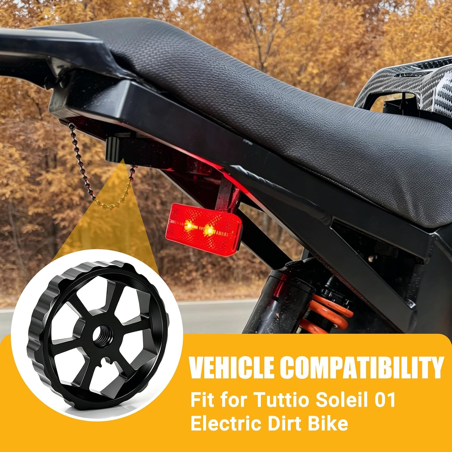 Ebike Seat Knob Screws Aluminum Fit for Tuttio Tutto Soleil01 Electric Drit Bike,Motorcycle Tuttio Seat Knob Screws