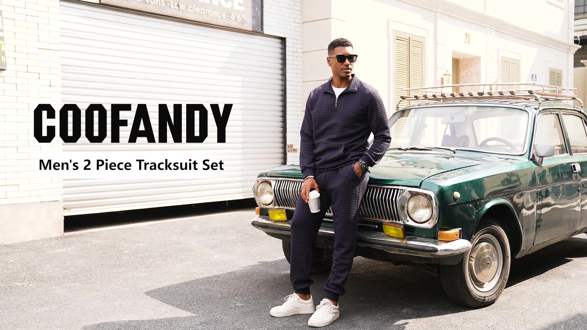 ウェア camino39 Amazon.com: COOFANDY Men's Tracksuit 2 Piece Quarter Zip Sweatsuit