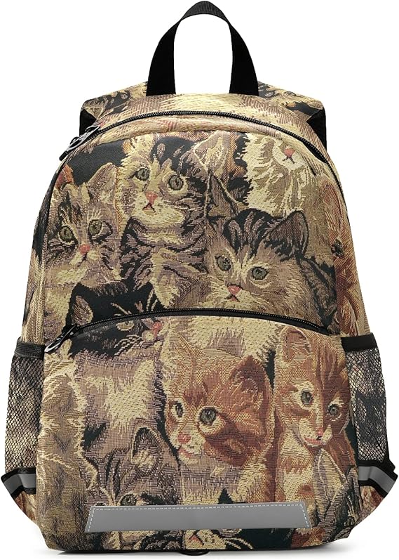 Amazon Co Jp Luyisi リュック キッズ 猫柄 絵画 リュックサック 子供 おしゃれ 軽量 幼稚園 保育園 小学生 遠足 入学 通学 遠足 祝い シューズ バッグ