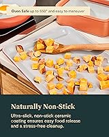 Vista 5 de Caraway Bandeja de cerámica antiadherente para hornear, revestimiento de cerámica naturalmente resbaladizo, no tóxico, libre de PTFE ni PFOA