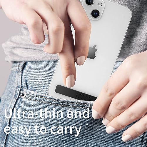 Miniatura 6 de OBHEI Mini soporte para teléfono plegable invisible portátil de metal para escritorio compatible con iPhone Samsung y todos los teléfonos celulares