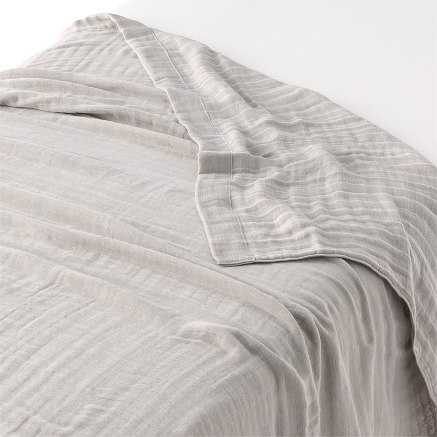 Amazon.co.jp: 無印良品 四重ガーゼケット ライトグレー