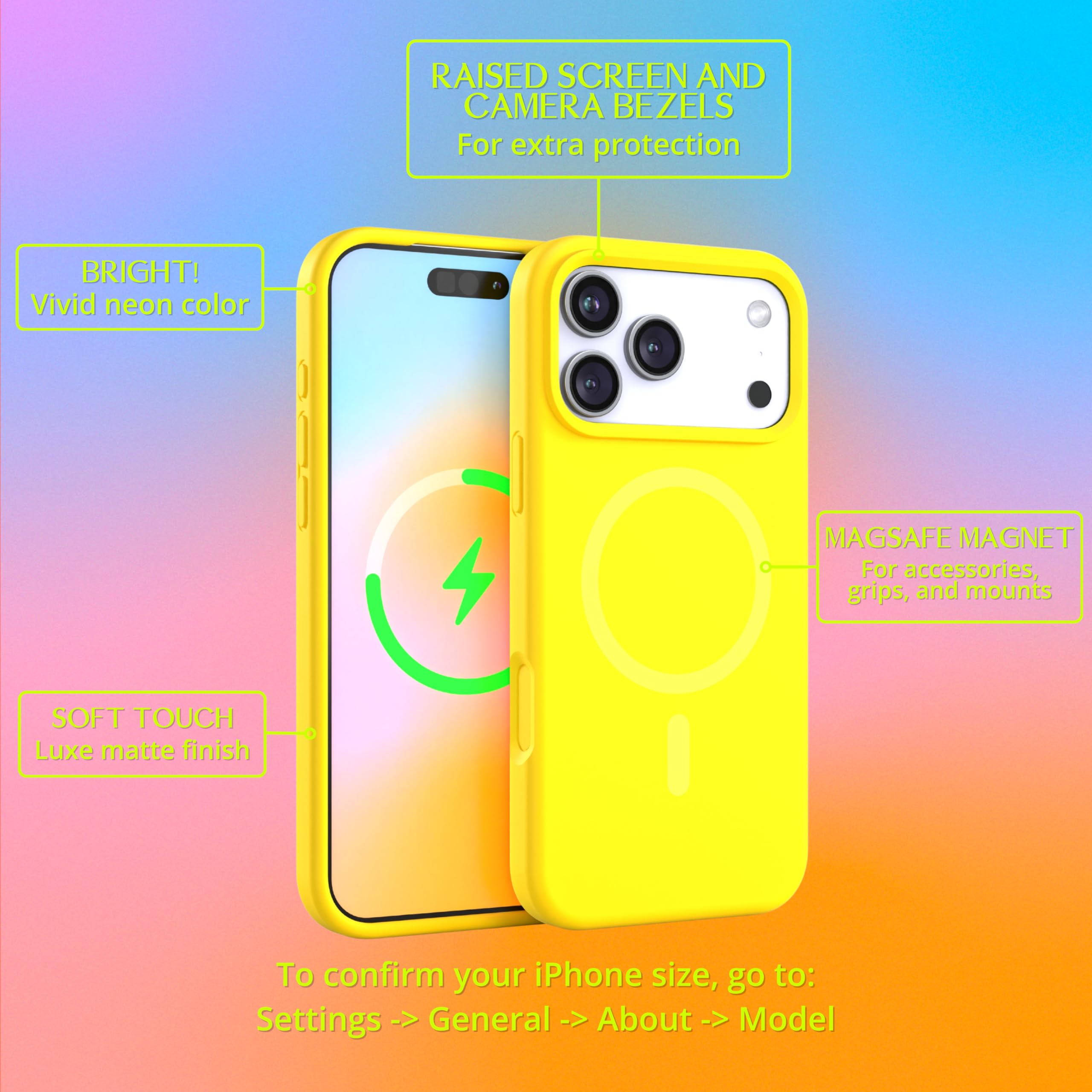 FELONY CASE for Apple iPhone 17 Pro - Neon Yellow MagSafe Case