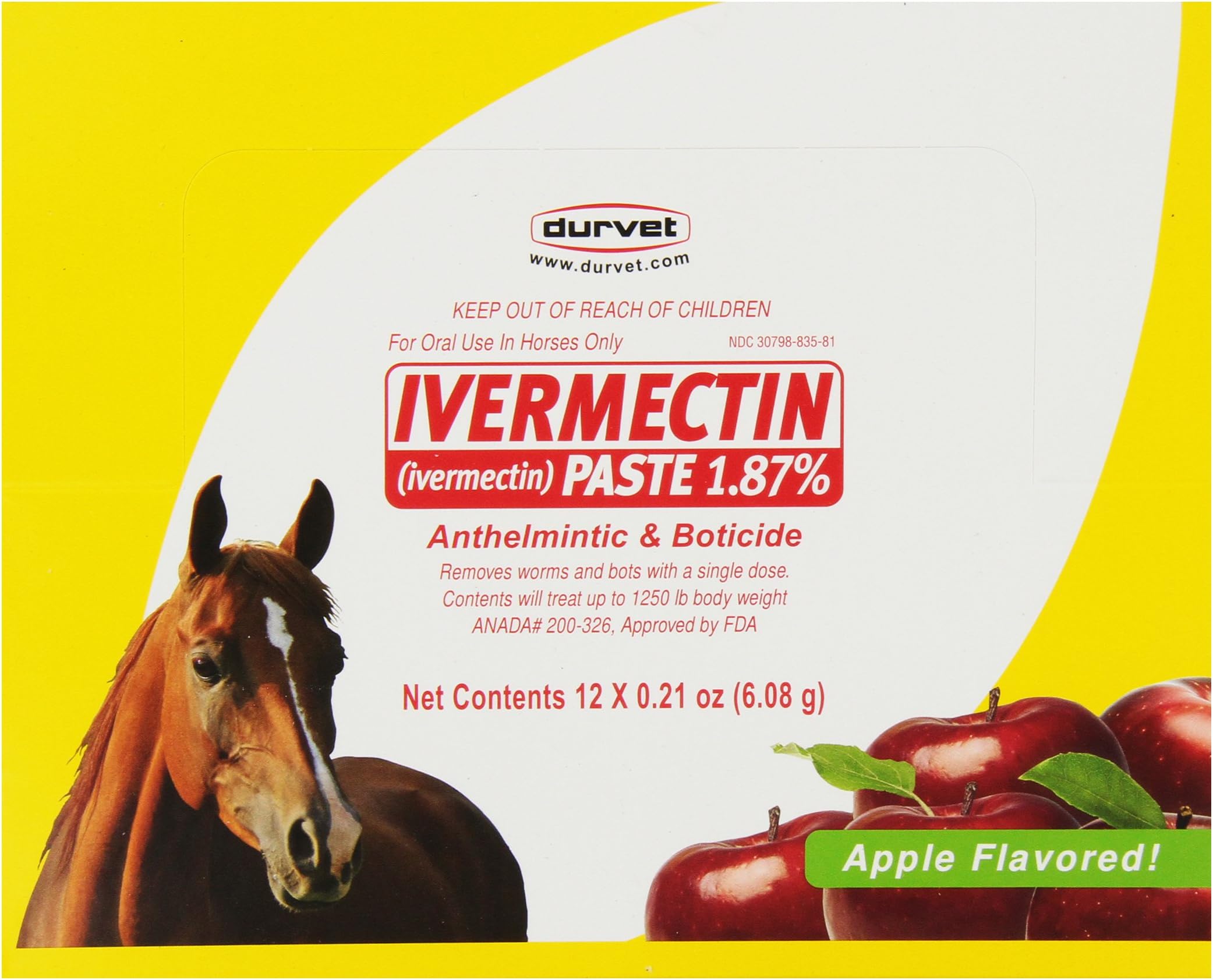 12-Pack Ivermectin Dewormer Paste for Horses