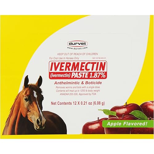 Durvet 12-Pack Ivermectin Dewormer Paste for Horses