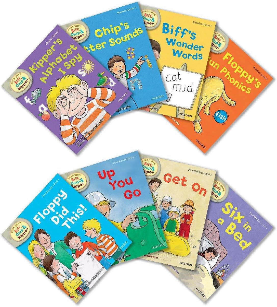 Oxford Reading Tree Read With Biff, Chip, and Kipper: Level 1 Pack of 8