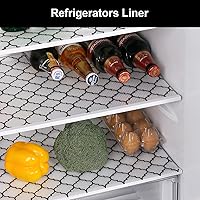 Vista 6 de Cooyes - Forro para estantes, revestimiento no adhesivo para cajones y gabinetes, papel EVA lavable a prueba de aceite para gabinetes de cocina