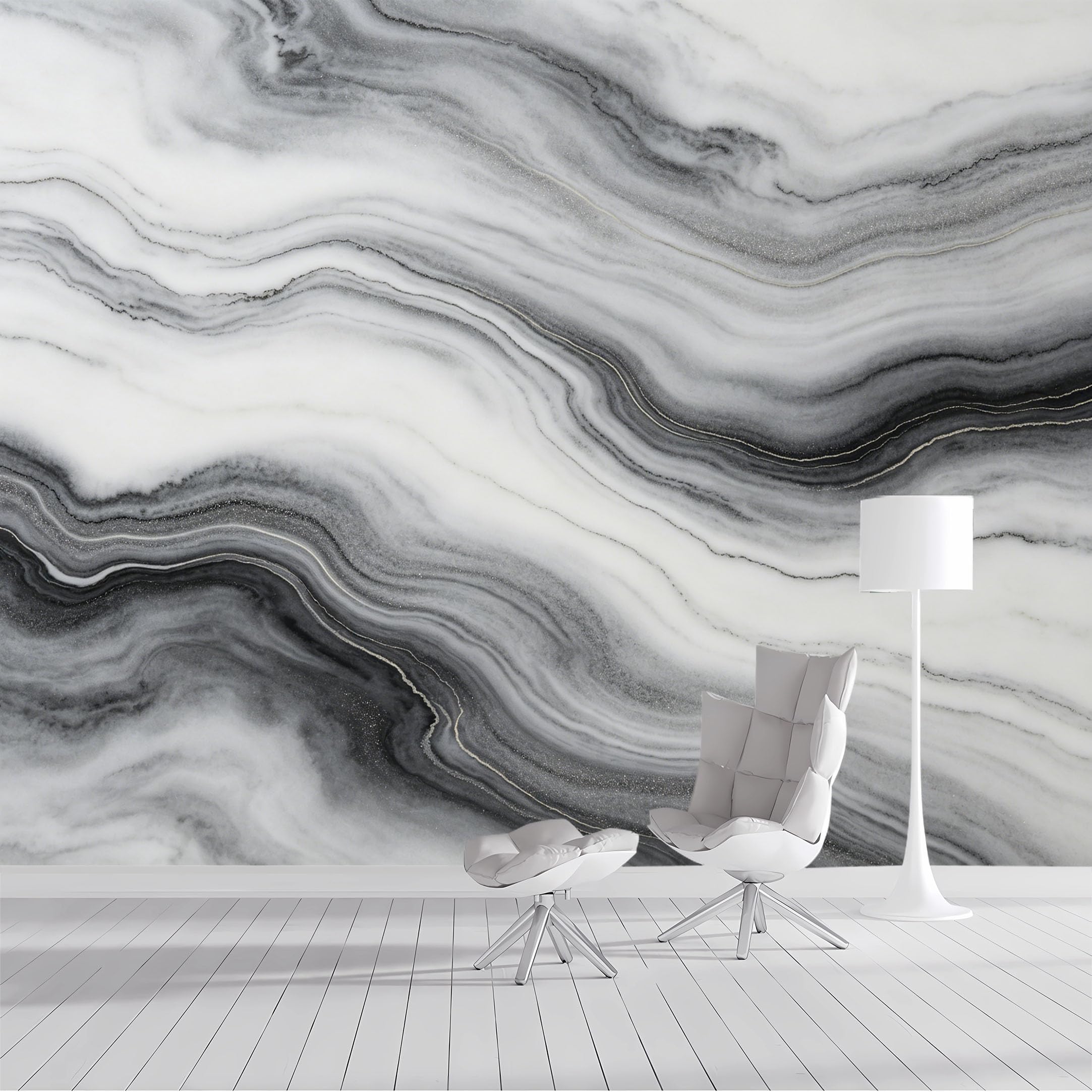 Custom Size Wall Mural Marble Stone Veins Modern Abstract Texture SelfAdhesive Wall Fabric Removable Peel and Stick Wallpaper Wall Decor for Living Room Bedroom Bathroom