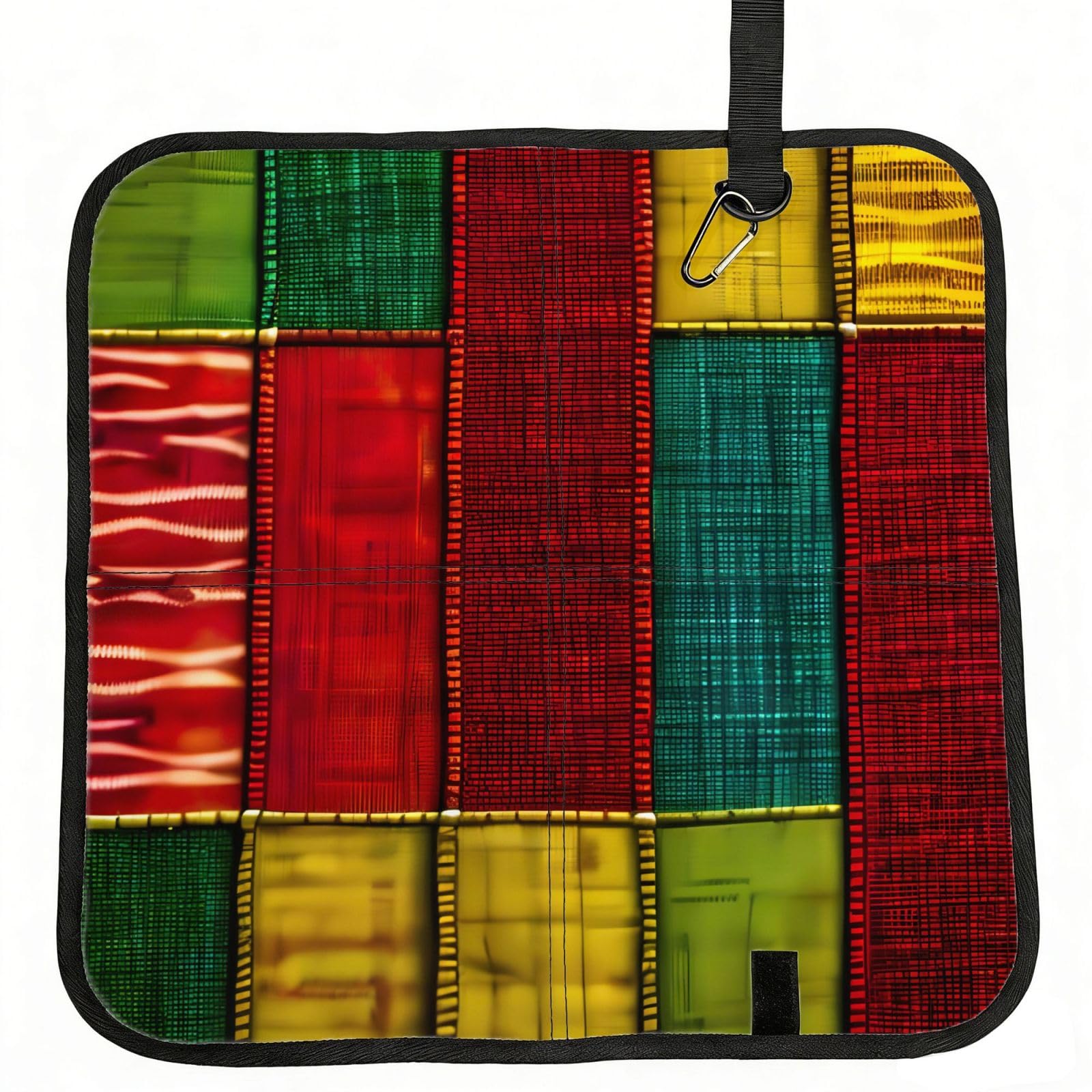 AYYQWE African Style Patchwork 1 Print Foldable Seat Cushion Portable Chair Pad Office Commuting Picnic Camping Outdoor