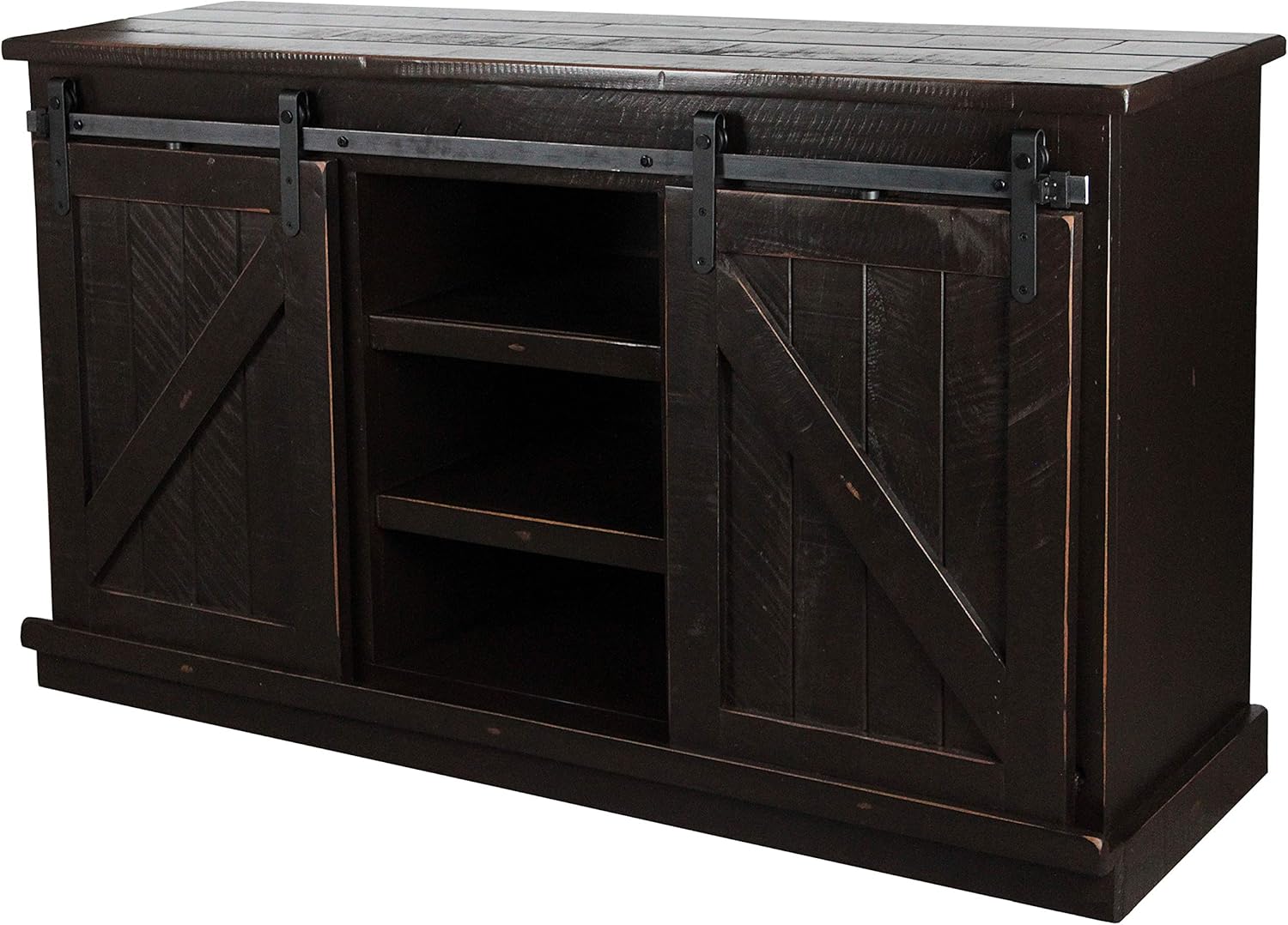 American Heartland MFG. Rustic 57" Quaint TV Stand, Rustic Driftwood