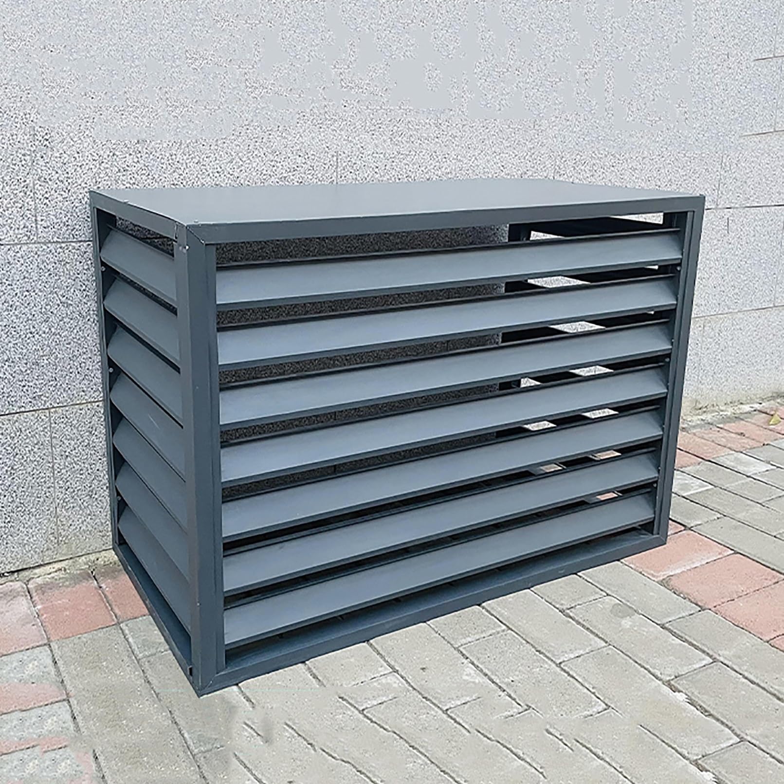 Carcasa de protección para exteriores Air Source con diseño de lamas ocultar basura