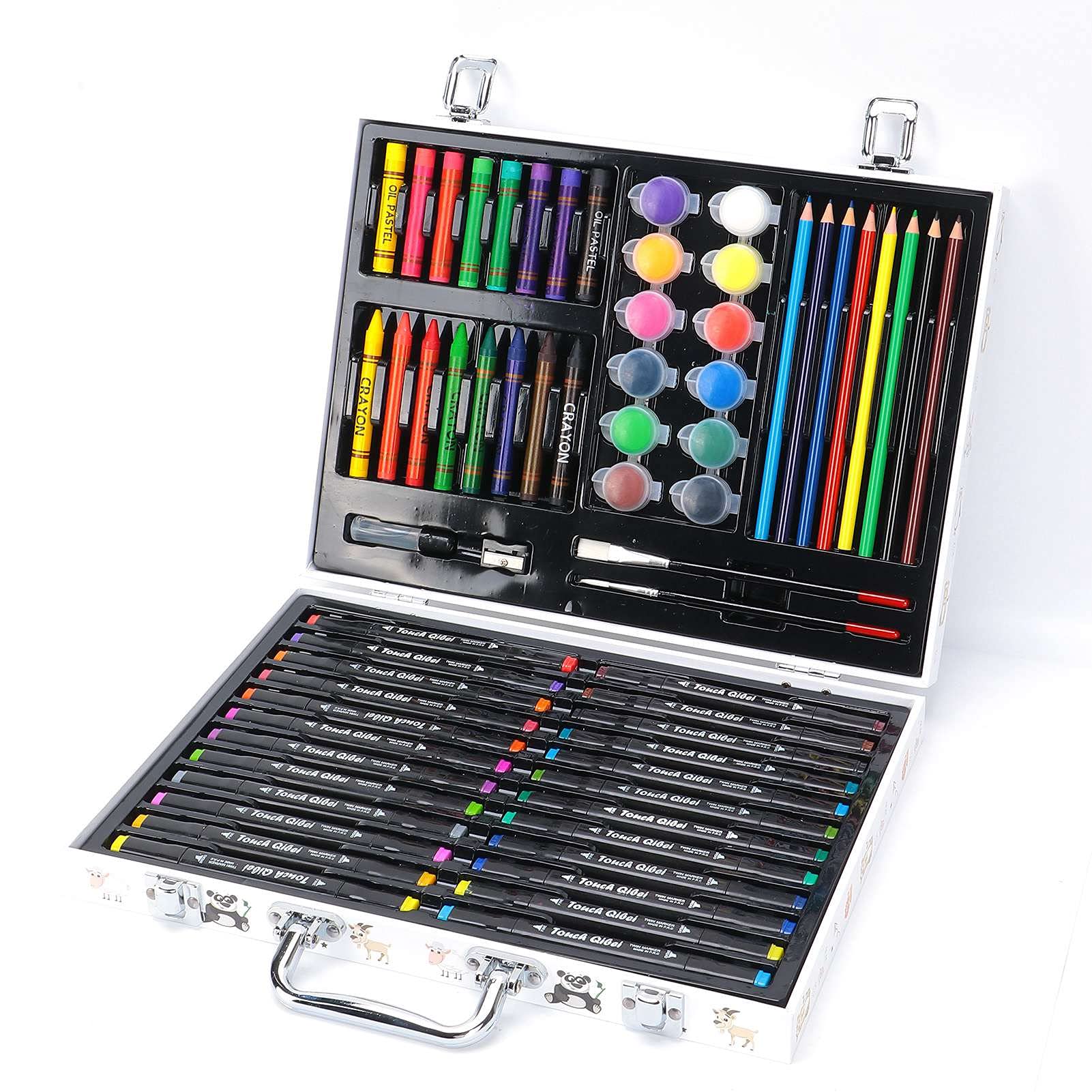 Kit di pittura Pennarello colorato Schizzo a matita Penna da colorare Vernice acrilica Forniture da disegno per bambini