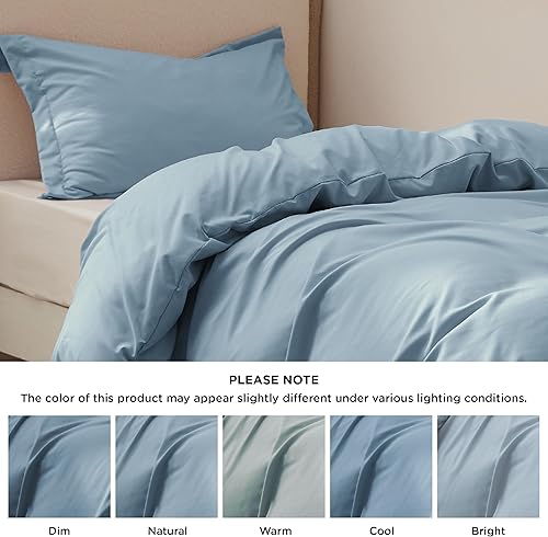 Miniatura 5 de Bedsure - Funda de edredón de tamaño individualindividual XL, ropa de cama extrasuave con cremallera, 2 piezas, 1 funda de edredón (68 x 90