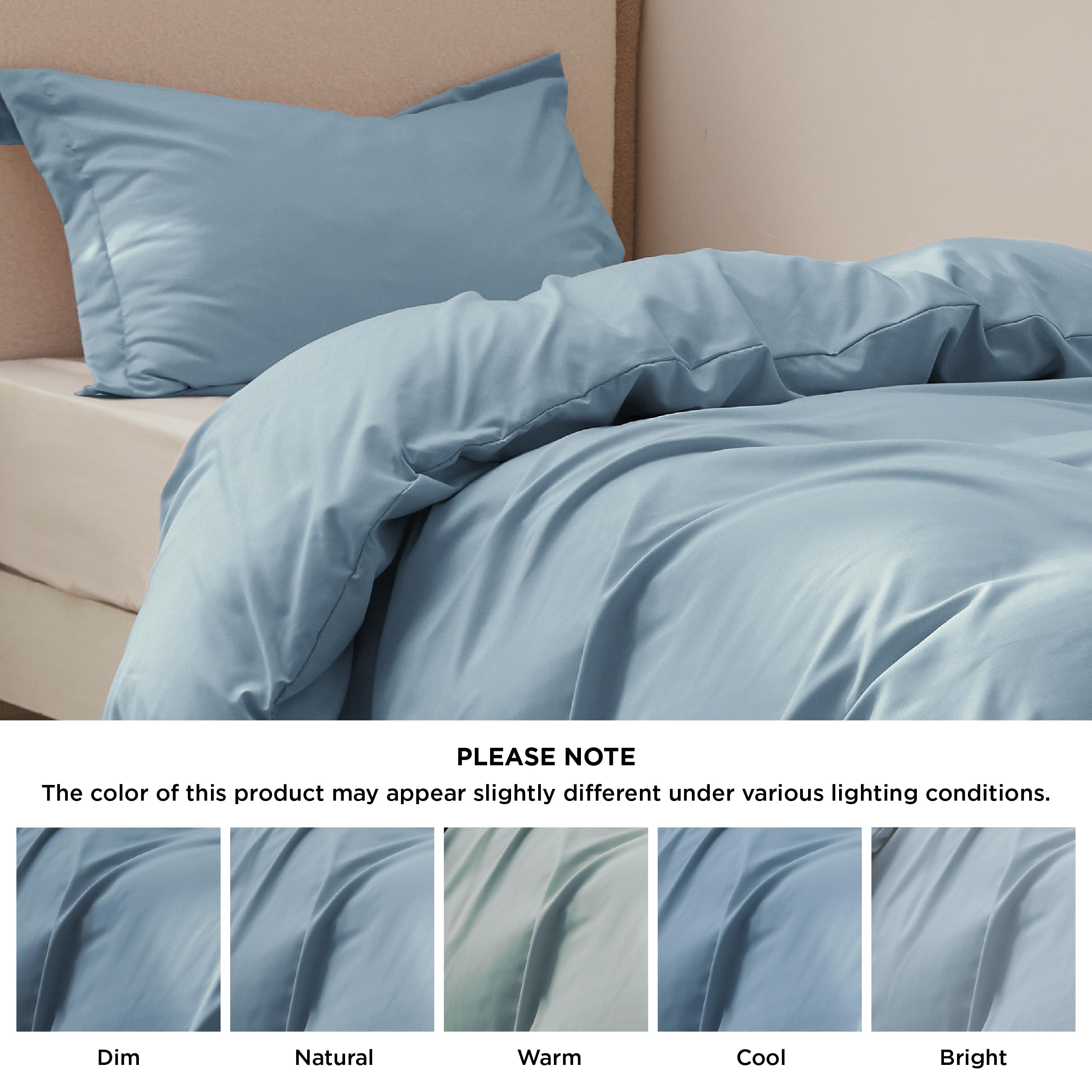 Bedsure Duvet Cover Twin/Twin XL Size - Soft Double Brushed