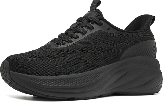 Wondamo Womens Slip On Walking Shoes Cushioning Breathable Tennis Running Shoes Non-Slip Comfortable Gym Workout Athletic Fashion Sneakers