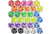 30 Pack Fridge Magnets Colorful Refrigerator Magnets Cute Decorative Magnets Office Whiteboard Magnets Locker Glass Magnets (Colorful Crystal)