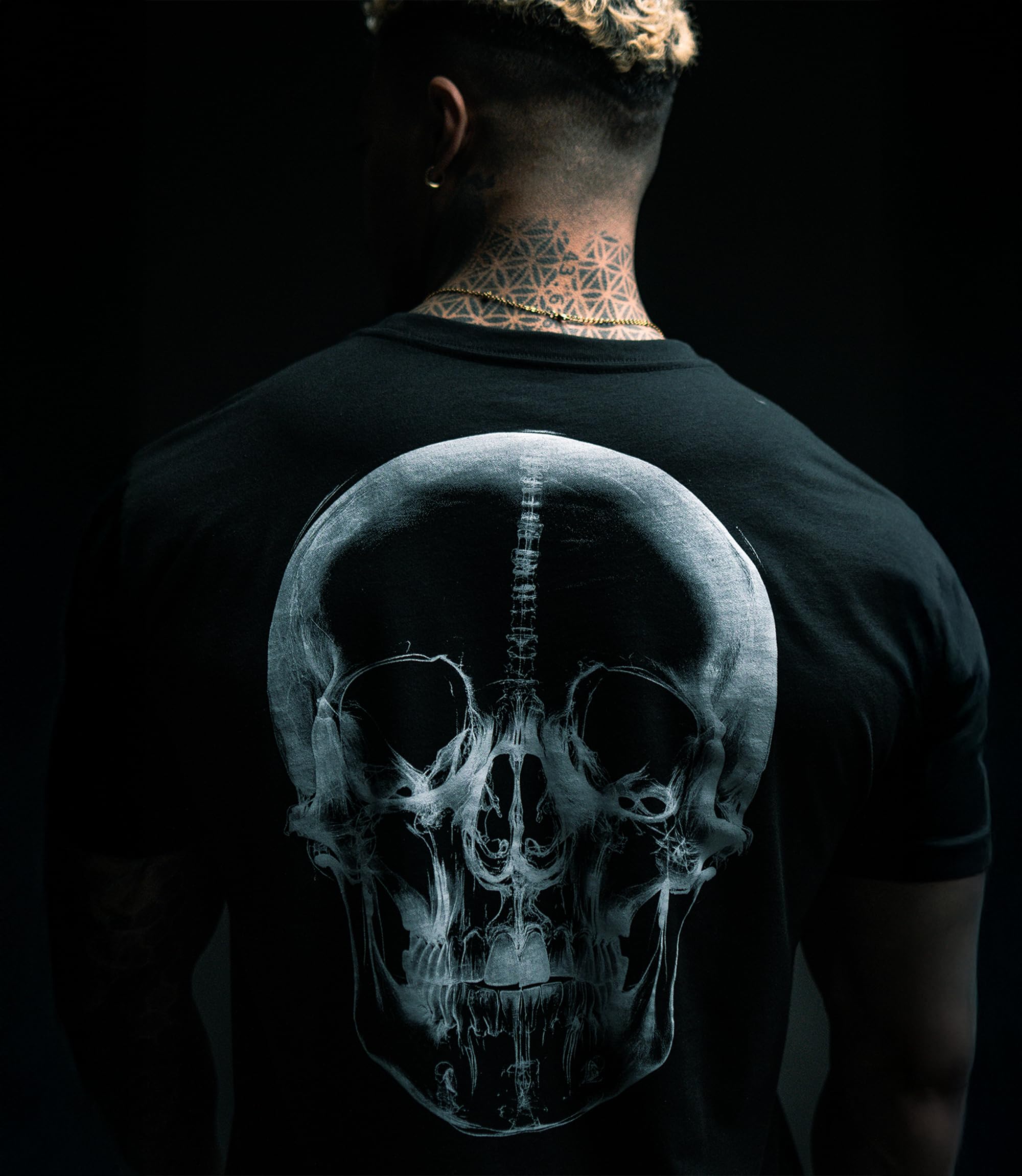 Gymreapers T-shirt da uomo con teschio, a maniche corte, per allenamento, palestra, corsa, atletica, maglietta asciutta