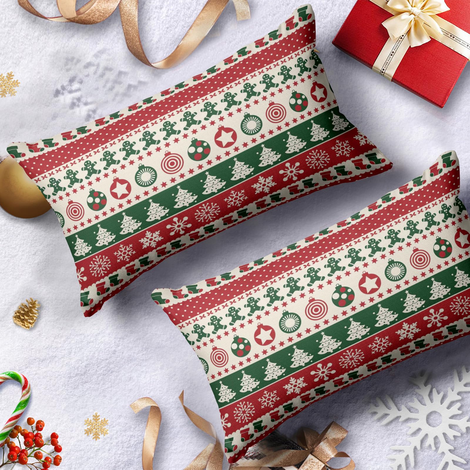 AVJWWD Set di biancheria da letto natalizia, Babbo Natale, alcool di Natale e fiocchi di neve, morbida microfibra con chiusura lampo