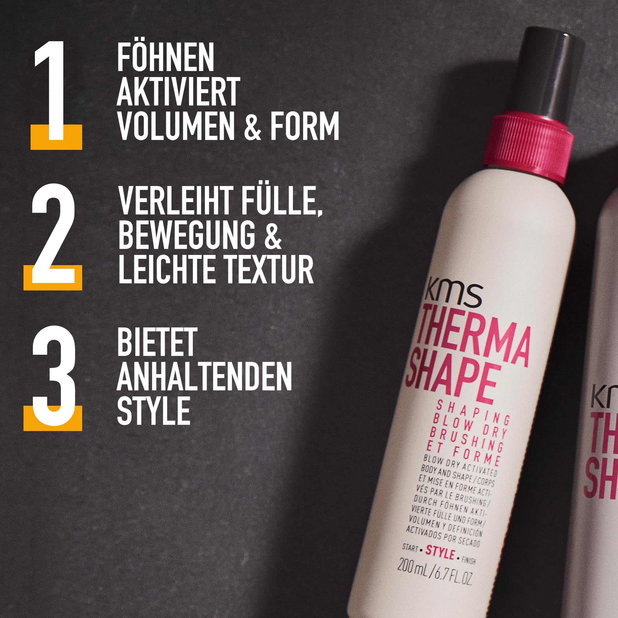 KMS THERMASHAPE Set – Schnelleres Föhnen, Hitzeschutz & Langanhaltendes Styling