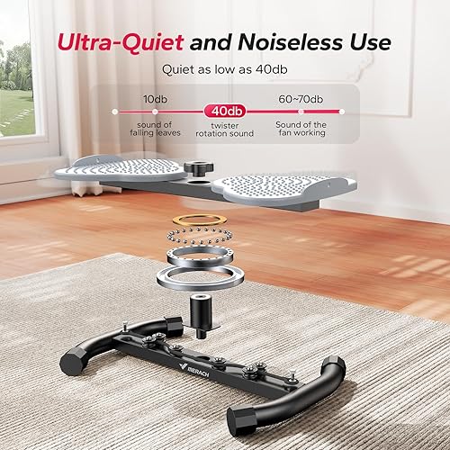 Miniatura 6 de MERACH Máquina de abdominales con capacidad de peso de 300 libras, entrenamiento de abdominales para cintura delgada y ejercicio abdominal, equipo