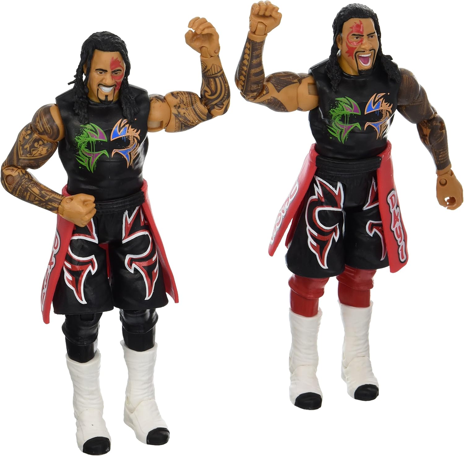 WWE Jimmy USO and Jey USO Figure 2PackSeries 44, Action Figures