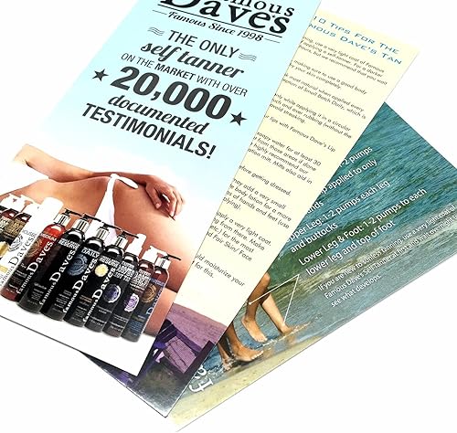 Miniatura 7 de Autobronceador de Dave Self Bronceado sin sol con testimonios para todos los tipos de piel, ligera, justa, media. Fabricado en USA desde hace más de