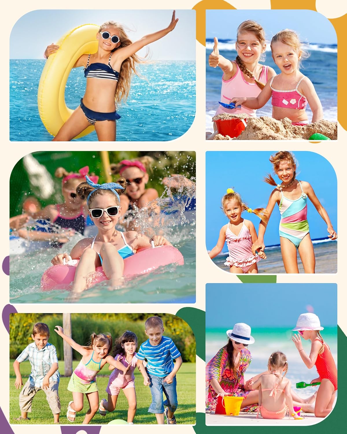 Angel season Girls Tankini Swimsuit Two Piece Bikini for Tween Bathing Suit Junior Modest Swimwear with UPF50+ Size 7-15 - Image 6