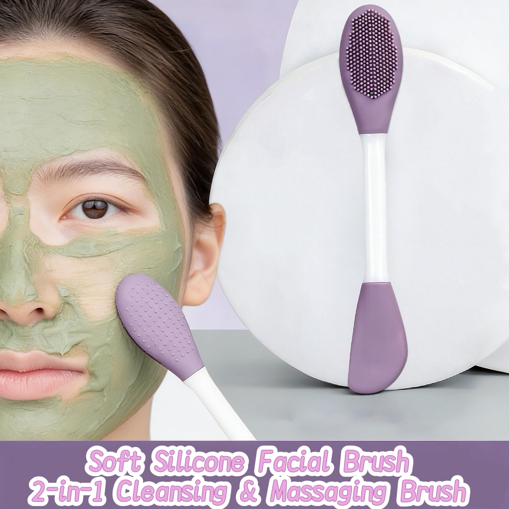 【Verbessertes 5-in-1-Hautpflege- & Fellpflege-Kit】 Edelstahl Mitesserentferner Porenreiniger Schmerzfreier Nasenhaartrimmer Lippenschrubber Maskenbürste mit Reise-Make-up-Tasche für Männer und Frauen