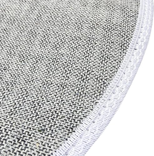 Miniatura 7 de Tapete semicircular para puerta de baño, tapete semicírculo, con mandala, bohemio, verde, antideslizante, absorbente de bienvenida, tapete de