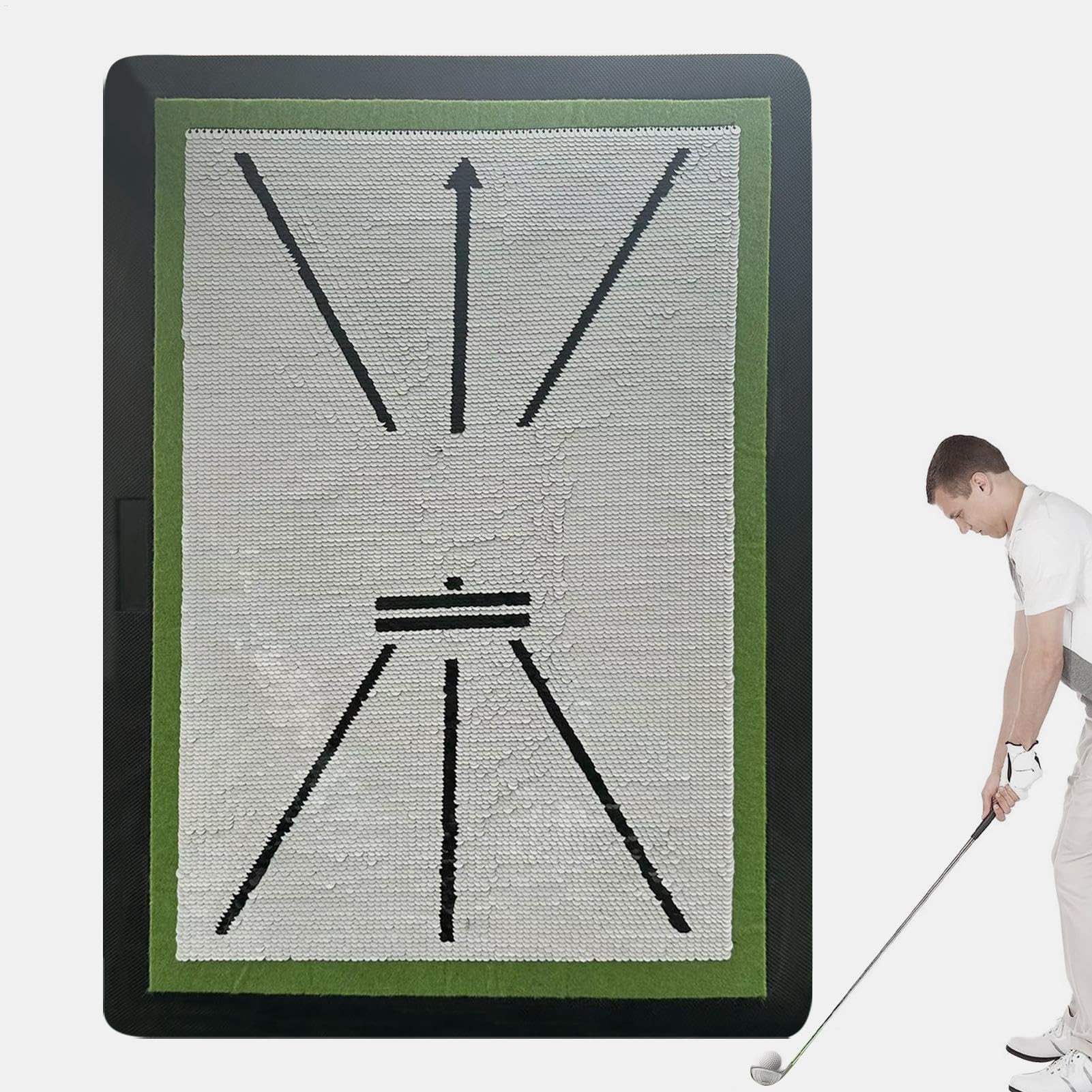 Tapis de swing de golf résistant pour corriger sa trajectoire - 8