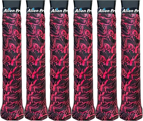 Miniatura 9 de ALIEN PROS Paquete de 12 cintas de agarre para raqueta de tenis Sailor Mix & Fire, agarre de tenis con sensación de humedad tac, envuelve tu raqueta