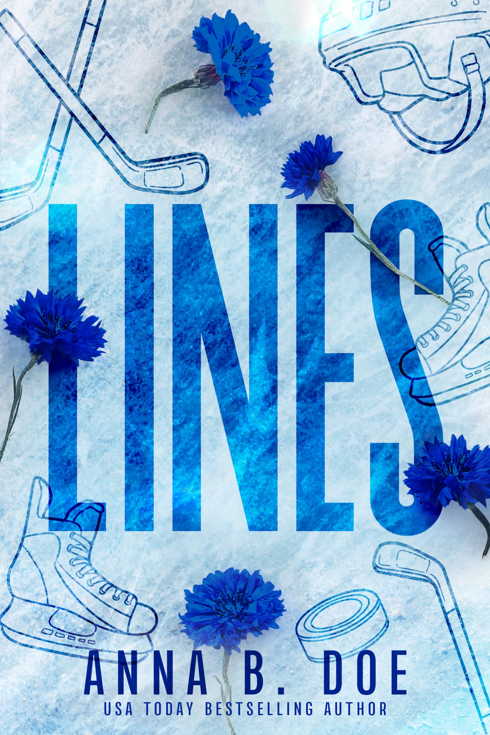 Lines: A Good Girl Bad Boy Sports Romance (Greyford Wolves Book 1)