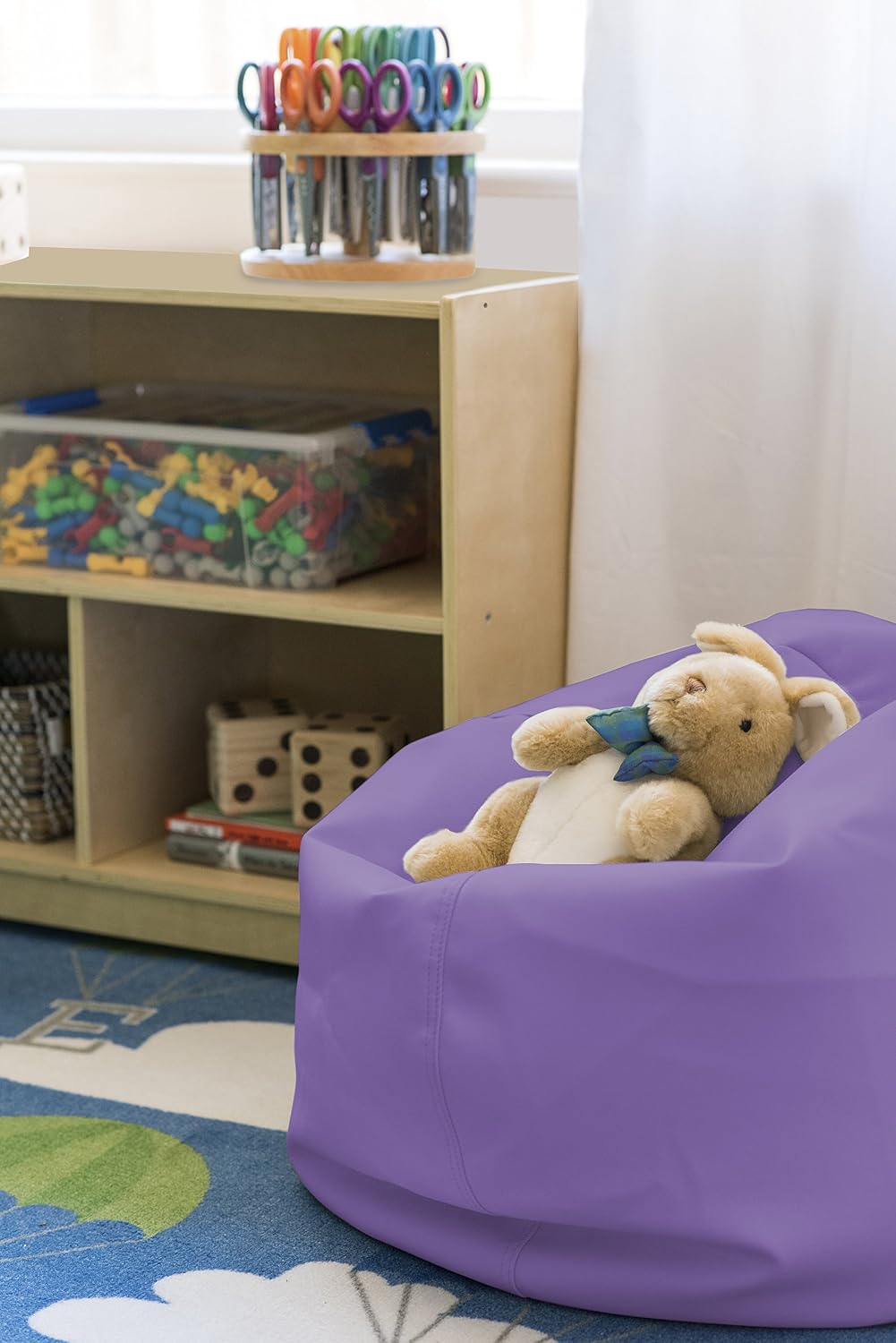 ECR4Kids Junior Classic Bean Bag, Purple (26")