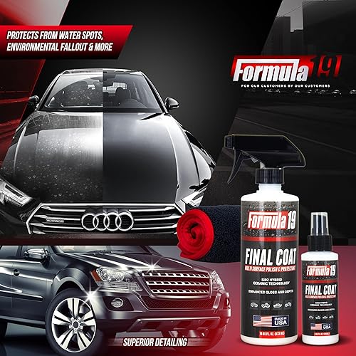 Miniatura 6 de Formula 19 Spray de dióxido de silicio de cerámica  Grado profesional multiusos  Sellador protector y revestimiento de pulido para automóviles,