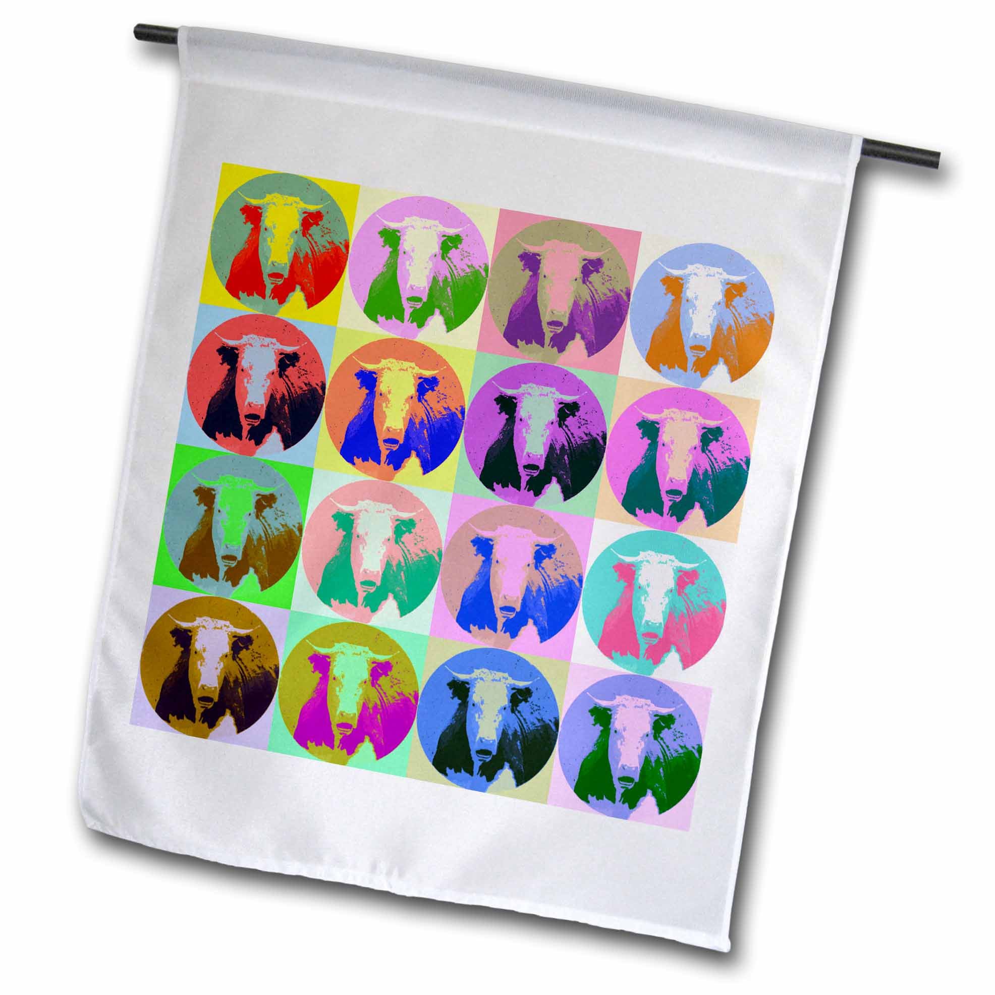 3dRose Gartenflagge „I Heart Love Cows“ – Witziges Cartoon-Design, 30,5 X 45,7 Cm