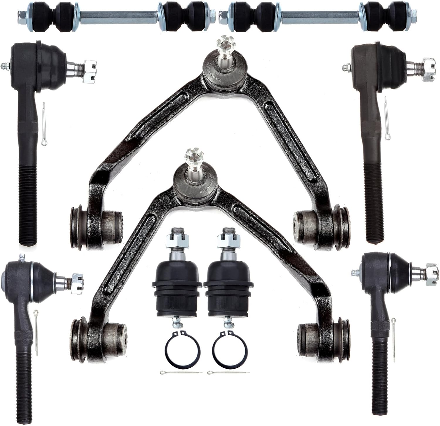 ECCPP Front Sway Bar End Link Inner Tie Rod End Lower Ball Joint Outer Tie Rod End Upper Control Arm And Ball Joint for Ford Expedition for F-150 for F-250 for Lincoln Navigator 10pcs