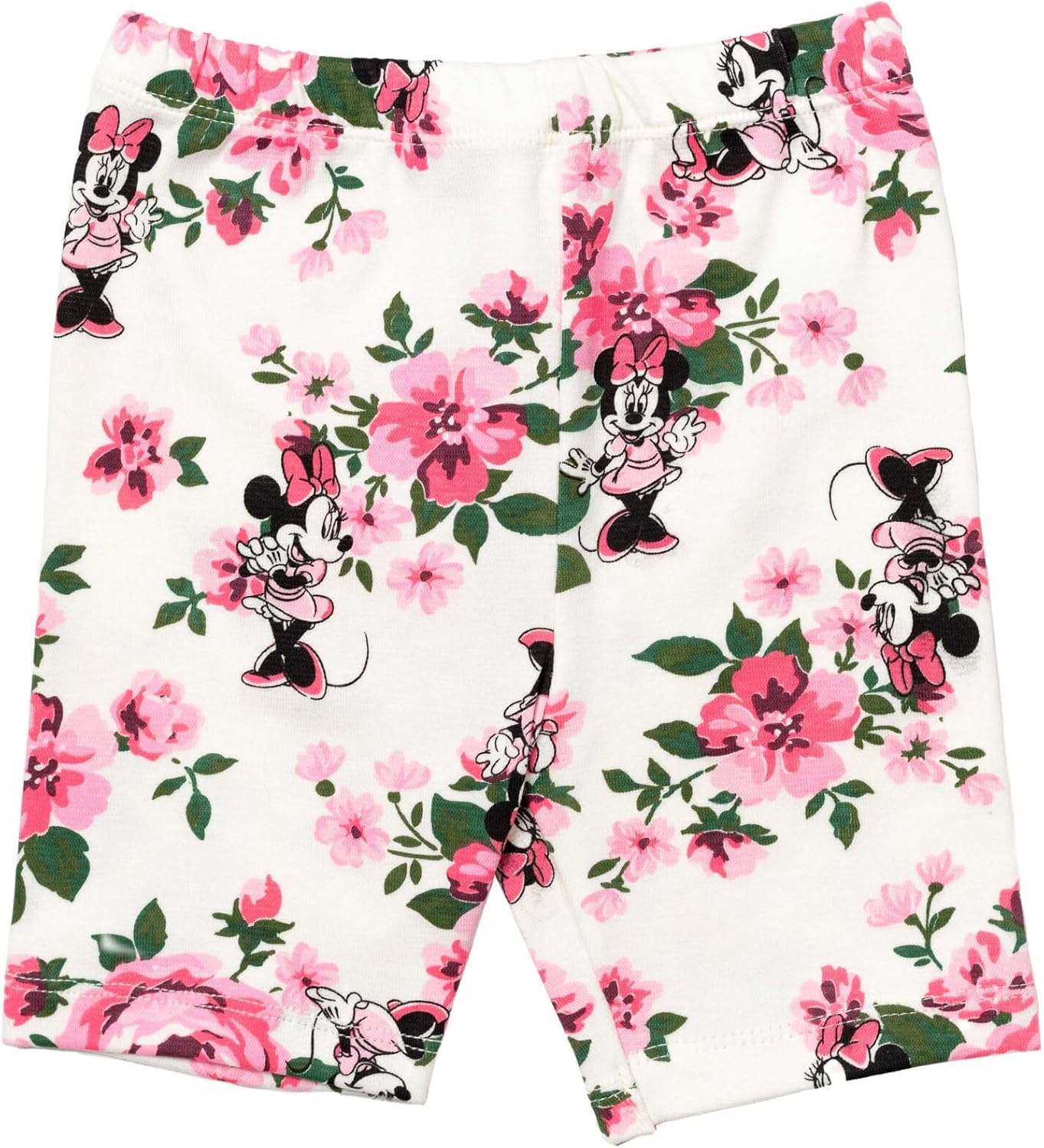 Disney Frozen Minnie Mouse Little Mermaid Elsa Princess Anna Peplum T-Shirt Shorts & Scrunchie 3 Pc Set Infant to Big Kid - Image 3