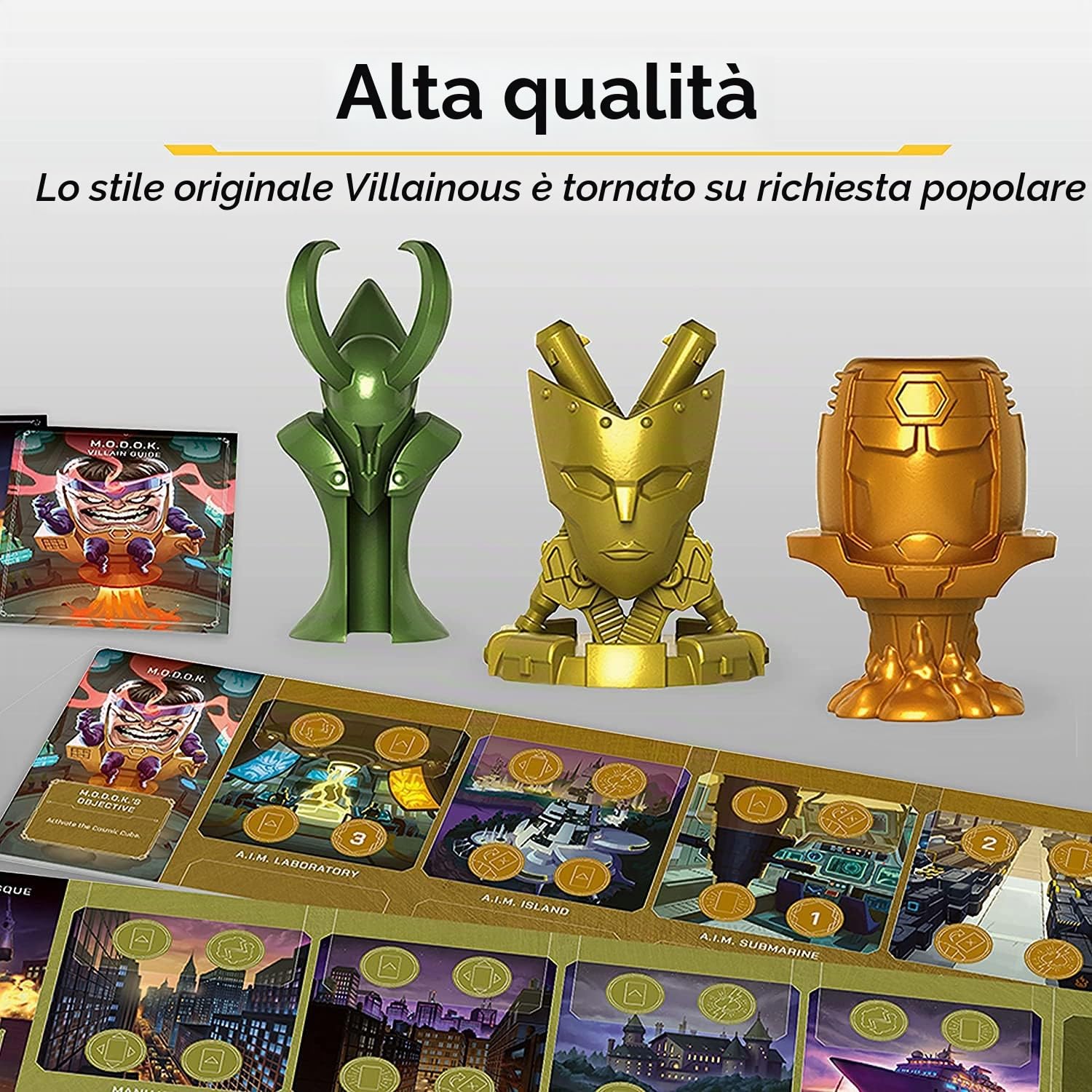 Ravensburger Marvel Villainous Mischief & Malice - Giochi da tavolo strategico, 2 o 3 giocatori, per adulti e bambini dai 12 anni in su - Può essere giocato come autonomo o espansione