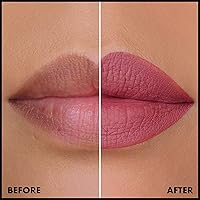 Vista 5 de NYX Professional Makeup, Lingerie XXL - Lápiz labial líquido mate, color Strip'd Down (beige coral)