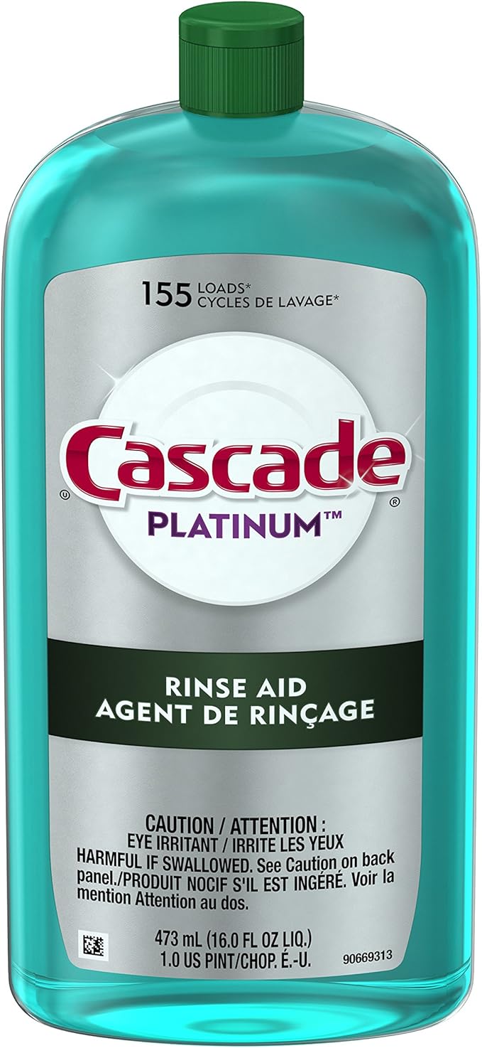 Cascade Platinum Aid Dishwasher Rinse Agent, Regular Scent