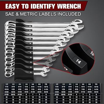Modular Wrench Organizer for 40 Tools