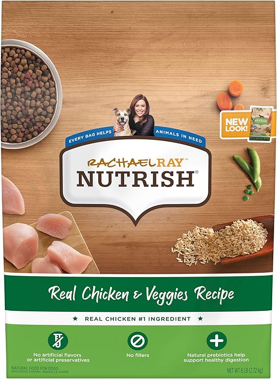 Rachael Ray Nutrish Premium Natural Dry Dog Food, Real