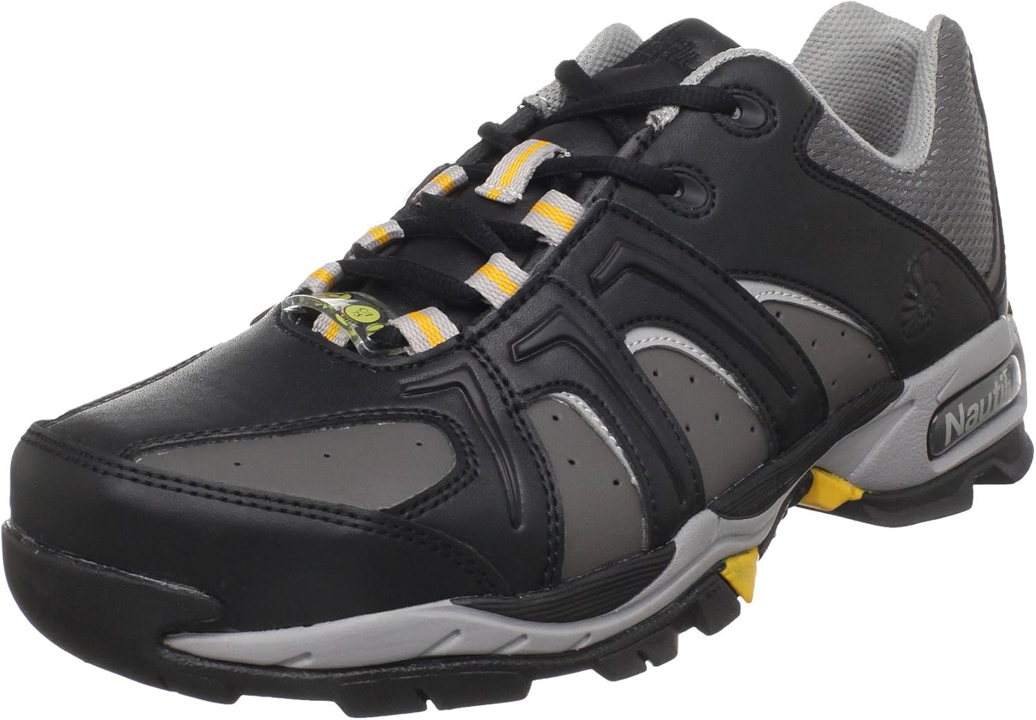 Nautilus Safety Footwear N1333 Men's ESD Safety Toe Athletic Work Shoes, 9.5 W Black/Grey