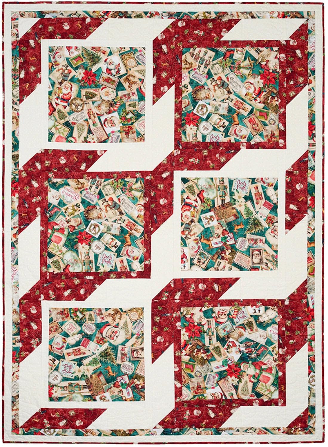 Fabric Café Big Block Trapunte da 3 yard - 8 modelli di trapunta facili con blocchi grandi per mostrare i tuoi tessuti preferiti - Veloce, adatto ai principianti, 3 opzioni di dimensioni - Libro